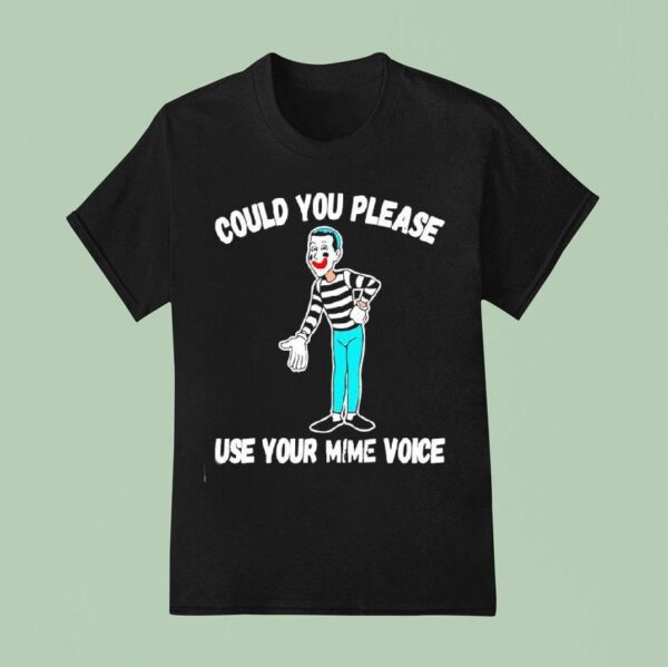 Clown Could You Please Use Your Mime Voice T Shirt