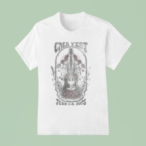 Cma Fest Folk Guitar June Nashville Tennessee T Shirt