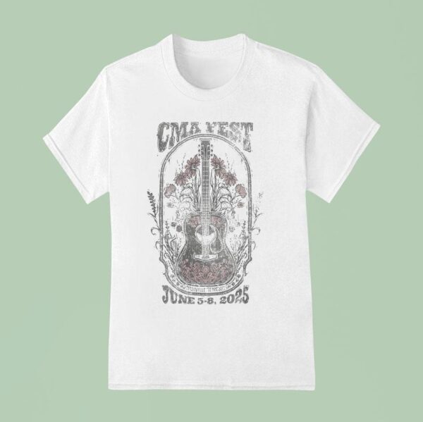Cma Fest Folk Guitar June Nashville Tennessee T Shirt