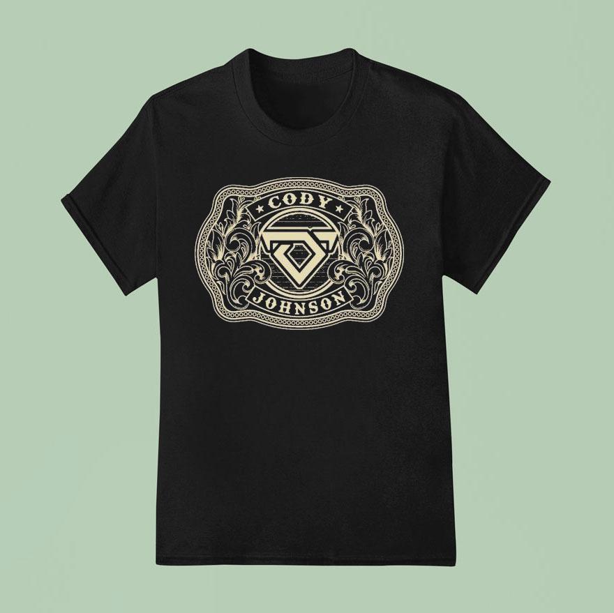 Cody Johnson Leather Buckle Deluxe Tour Bel T Shirt