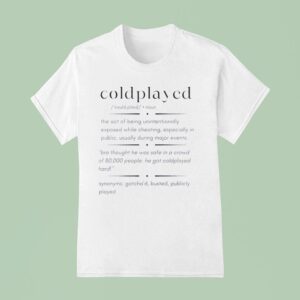 Coldplay Noun Meaning Definition T Shirt