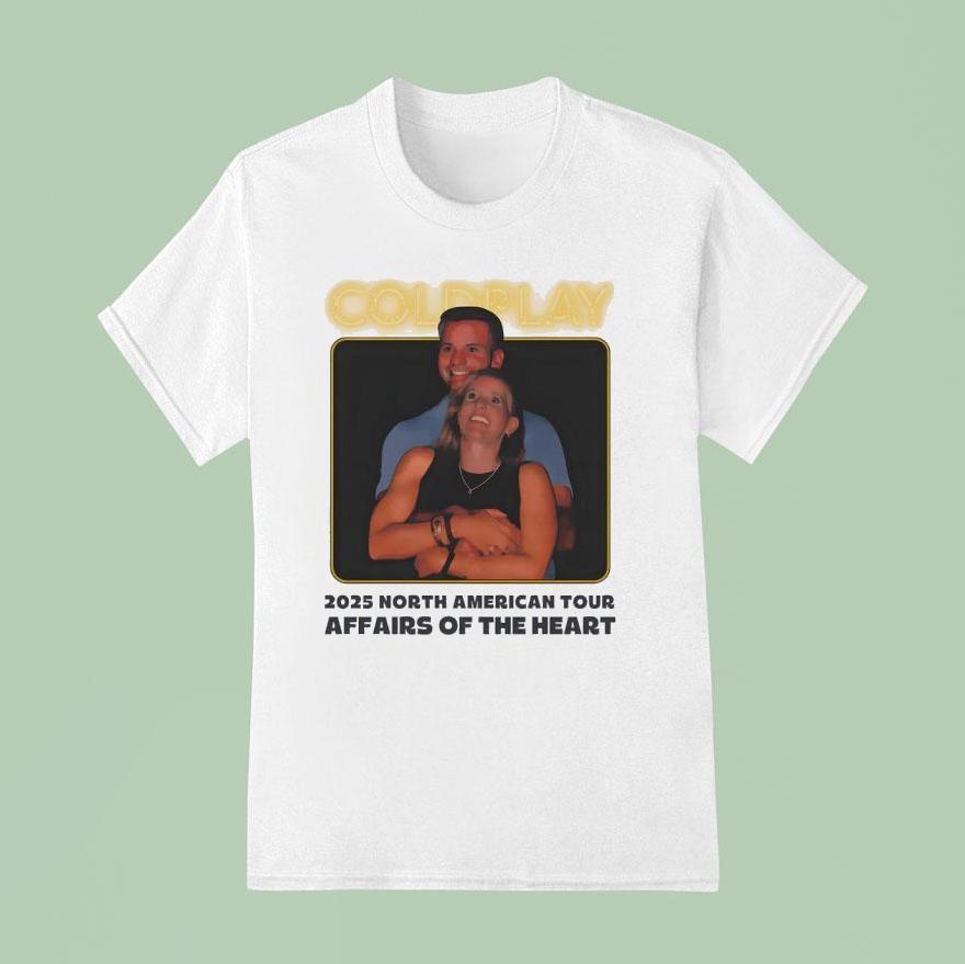 Coldplay S Kiss Cam North American Tour Affairs Of The Hear T Shirt