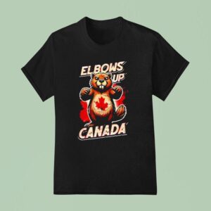 Contrarian Elbows Up Canada T Shirt