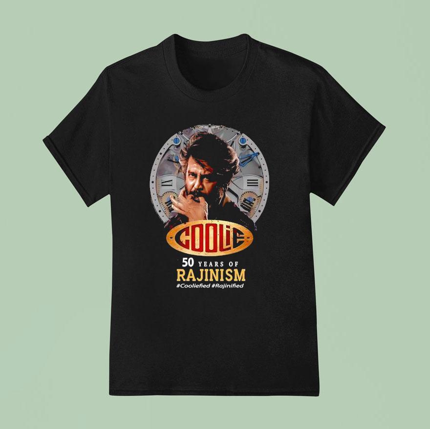 Coolie Years Of Rajinikanth T Shirt