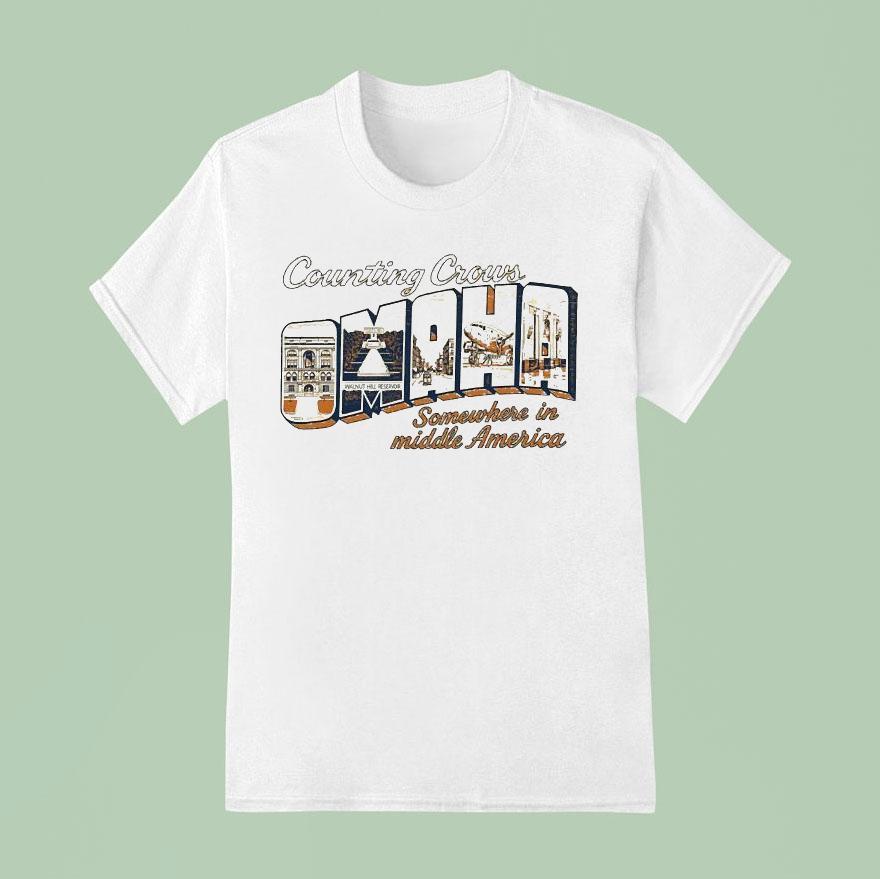 Counting Crows Omaha Somewhere In Middle America T Shirt