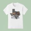 Couple Horse Texas When You Pass Through The Waters I Will Be With You T Shirt
