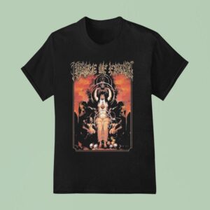 Cradle Of Filth She Comes With Malignant Perfection Mass Erection Temples Praise The Brazen Goddess T Shirt