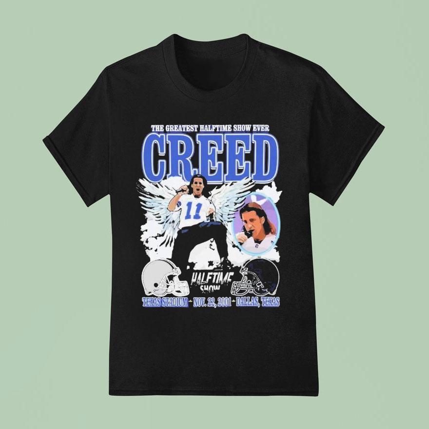 Creed The Greatest Halftime Show Ever Texas Stadium Nov Dallas T Shirt
