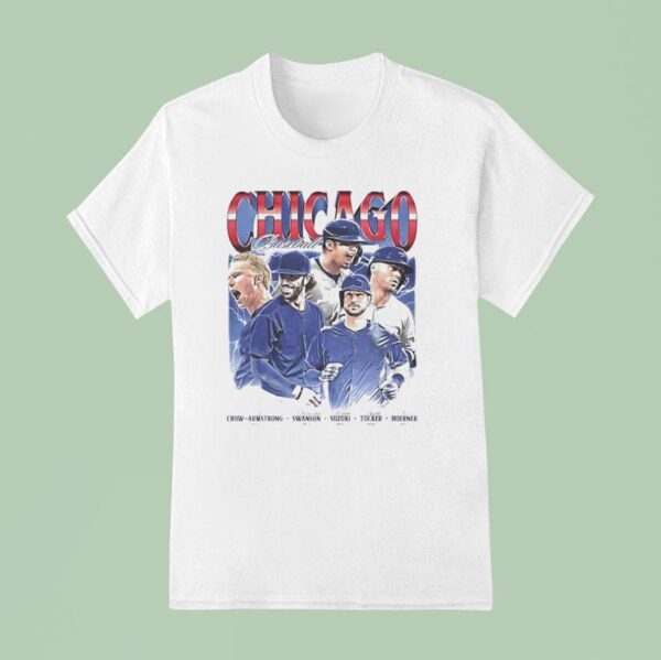 Crow Armstrong Swanson Suzuki Tucker And Hoerner Chicago Signatures T Shirt