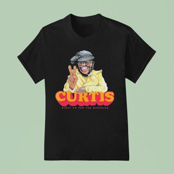 Curtis Mayfield Right On For The Darkness Caricature T Shirt