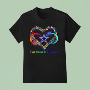 Dallas Cowboys Fight Cancer In All Colors Awareness T Shirt
