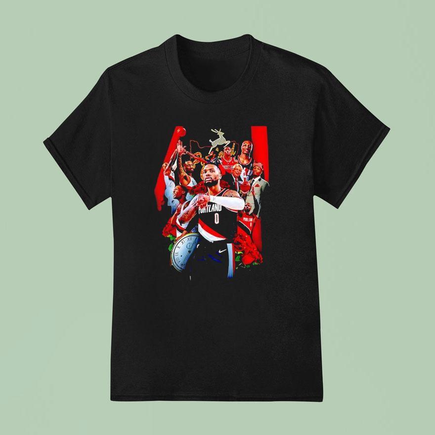 Damian Lillard Watch Portland Trail Blazers Basketball T Shirt