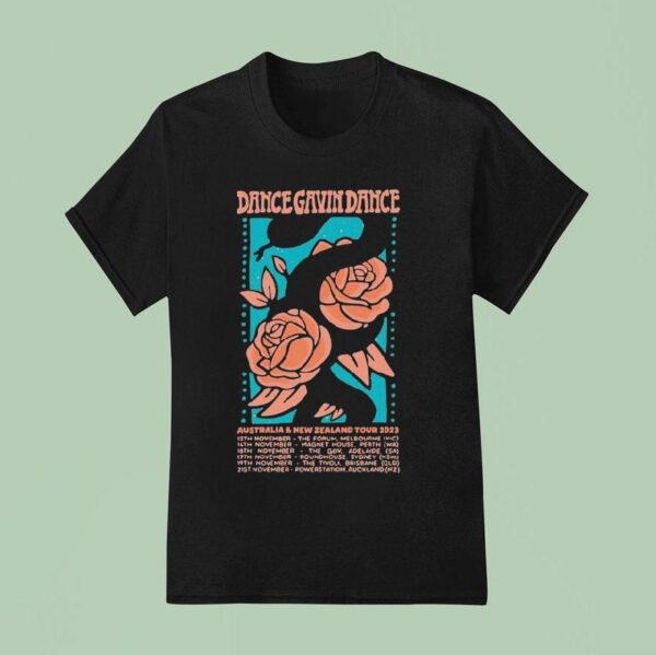 Dance Gavin Dance Australia And New Zealand Tour Rose T Shirt