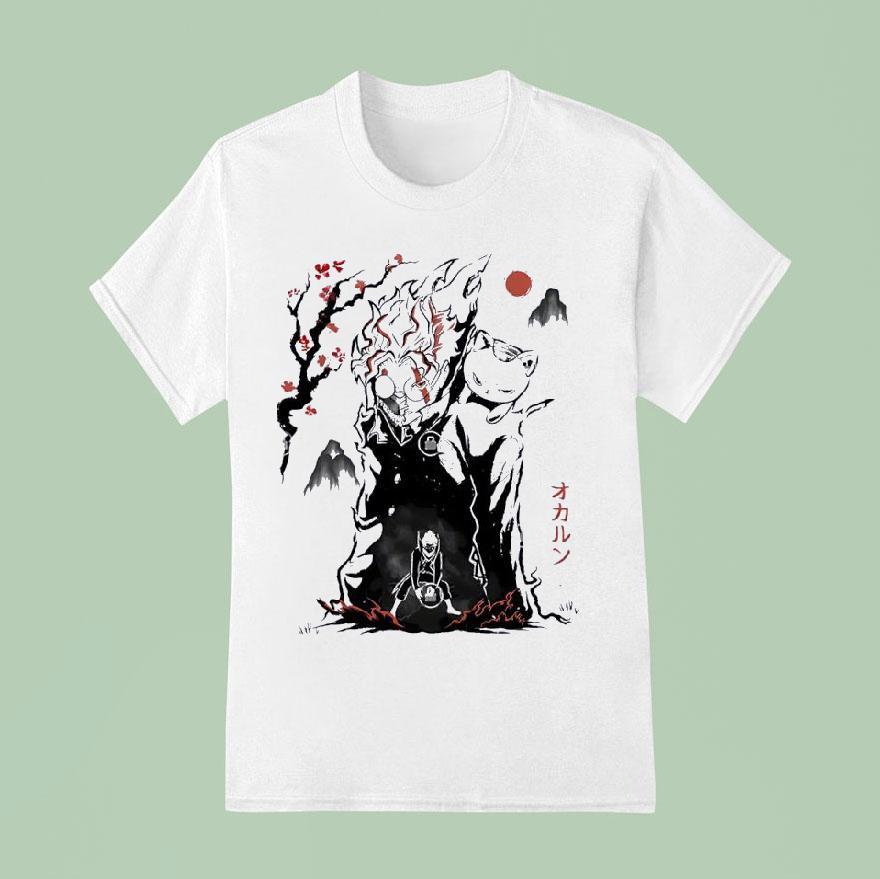 Dandadan In Japanese Sumi E Style T Shirt