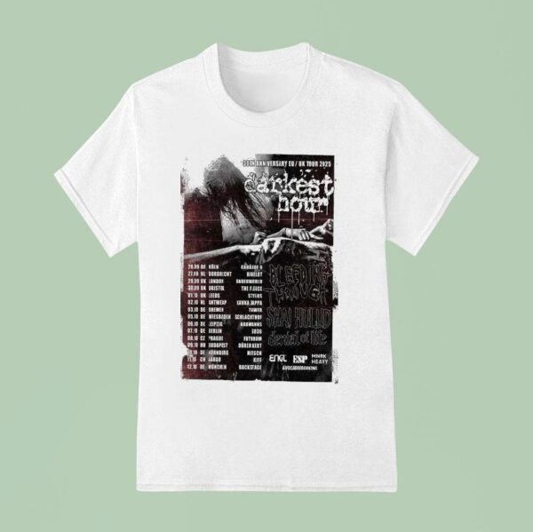 Darkest Hour Th Anniversary Eu Uk Tour T Shirt