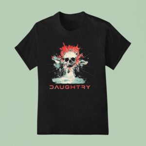 Daughtry The Dam Skull T Shirt