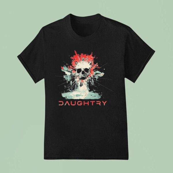 Daughtry The Dam Skull T Shirt