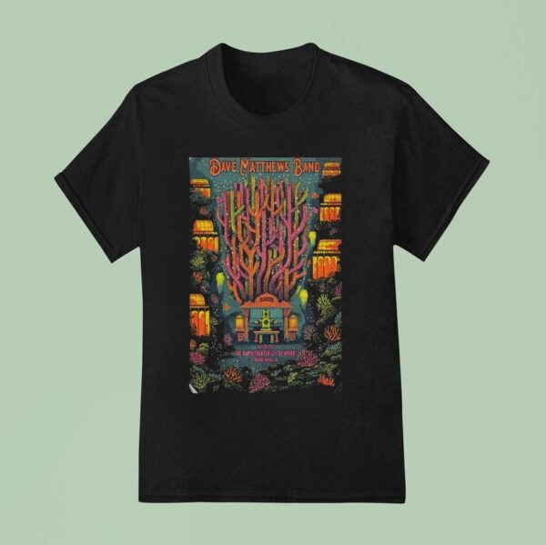 Dave Matthews Band Beach Al The Wharf Orange T Shirt
