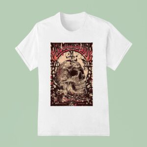 Dave Matthews Band Gilford Nh Show Skull T Shirt