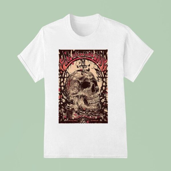 Dave Matthews Band Gilford Nh Show Skull T Shirt