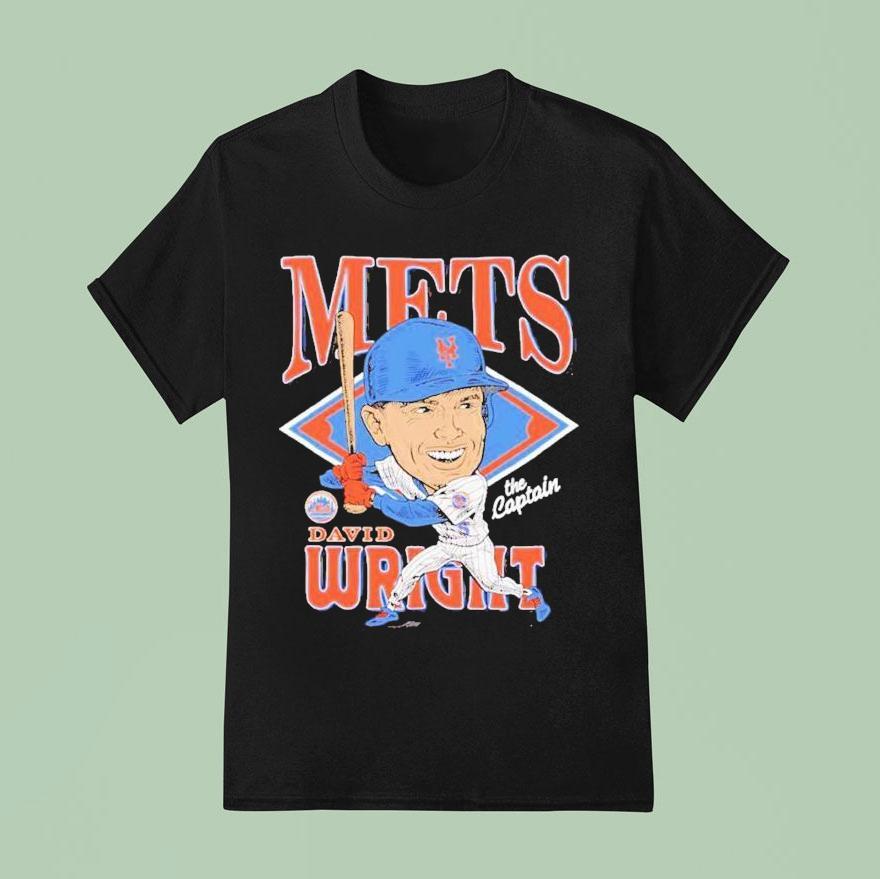 David Wright New York Mets Caricature T Shirt