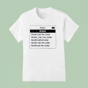Death Cab For Cutie Ipod T Shirt