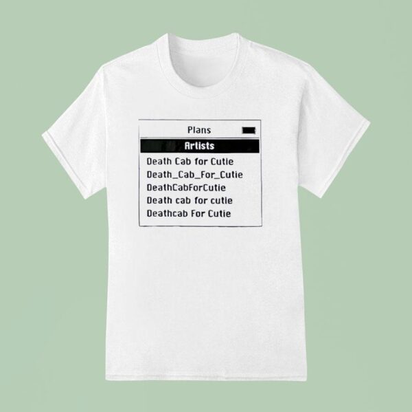 Death Cab For Cutie Ipod T Shirt