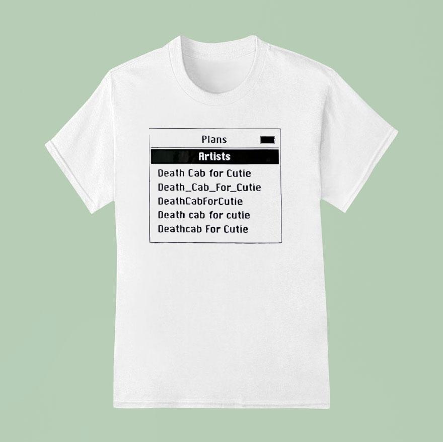 Death Cab For Cutie Ipod T Shirt