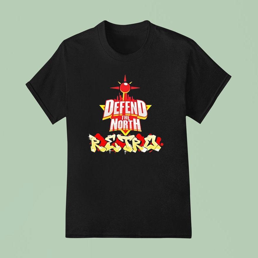 Defend The North Retro Logo T Shirt