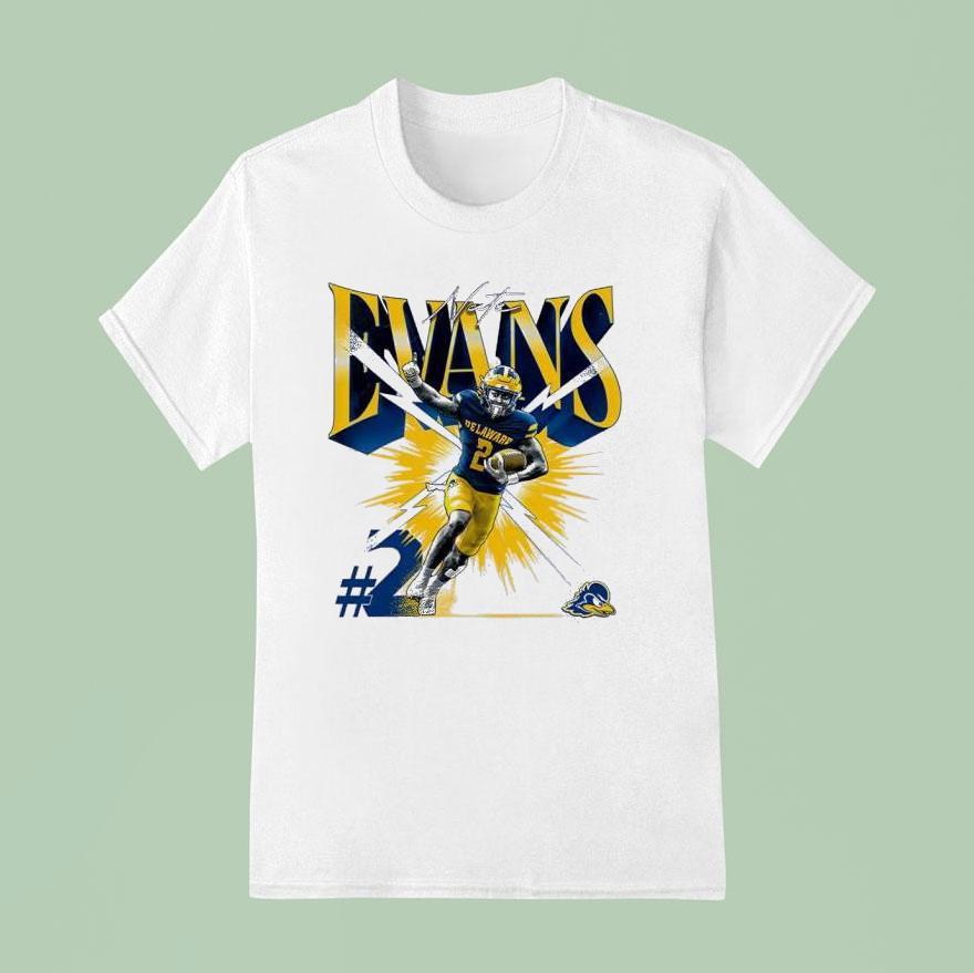 Delaware Ncaa Football Nathan Evans Collage T Shirt