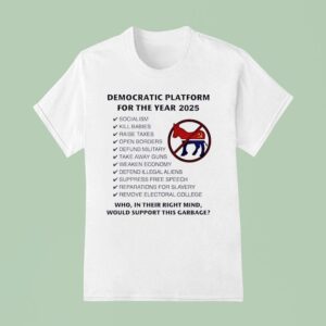 Democratic Platform For The Year Socialism T Shirt