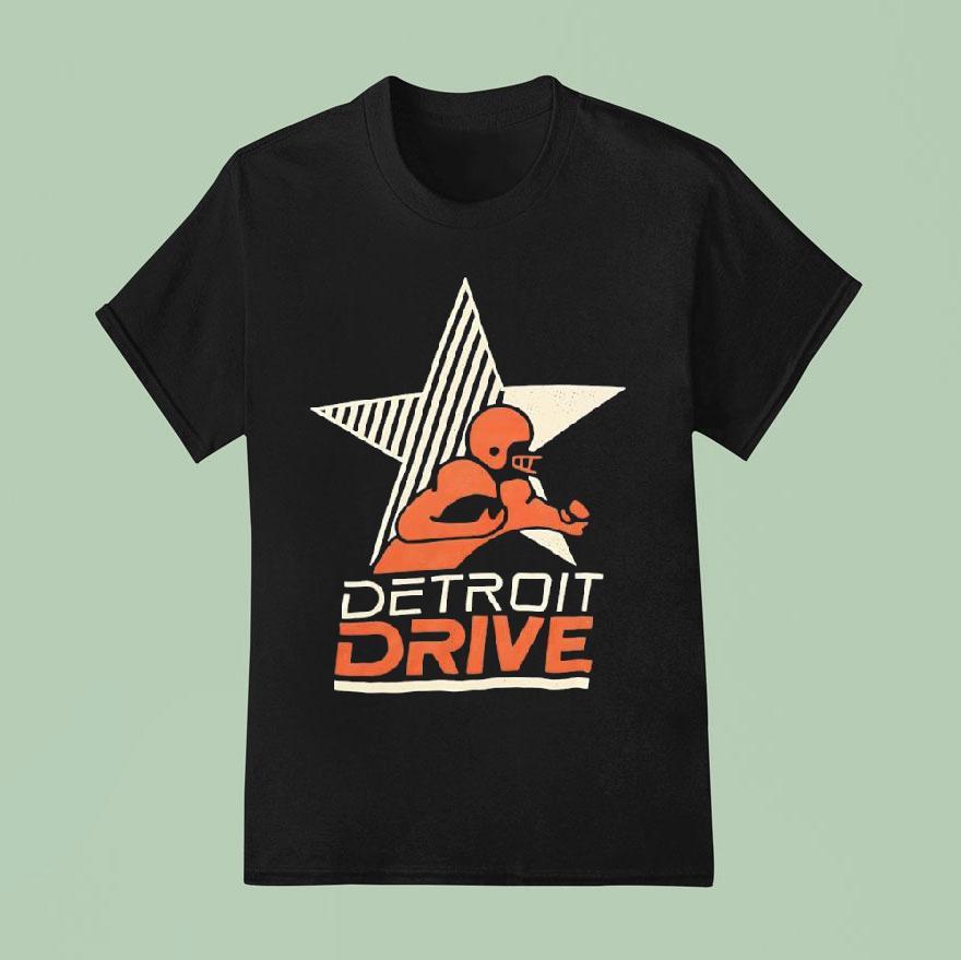 Detroit Dive Football Player T Shirt