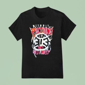 Detroit Pistons X Rhea Ripley Wwe T Shirt