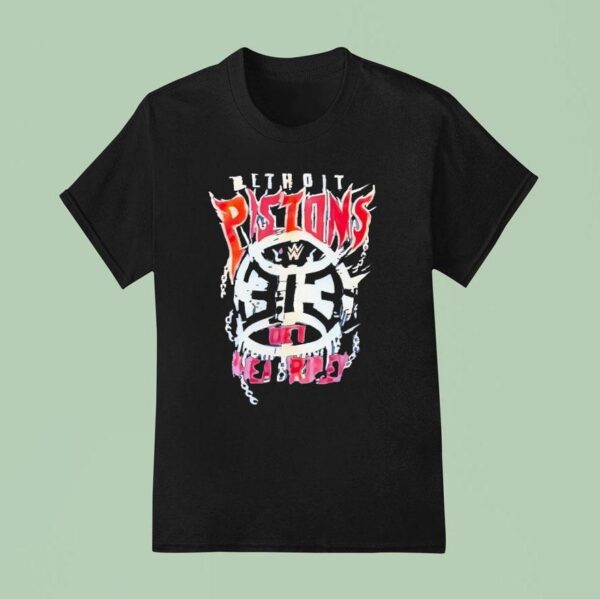 Detroit Pistons X Rhea Ripley Wwe T Shirt