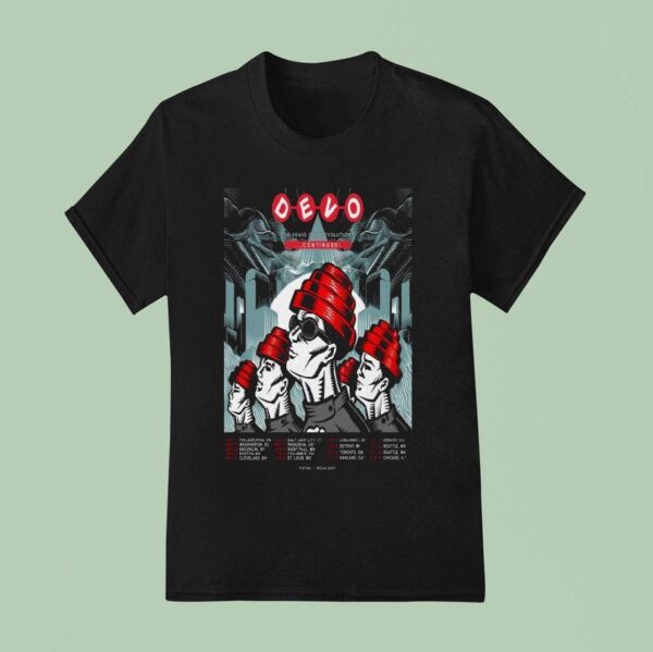 Devo Years Of De Evolution Continued Tour Dates T Shirt