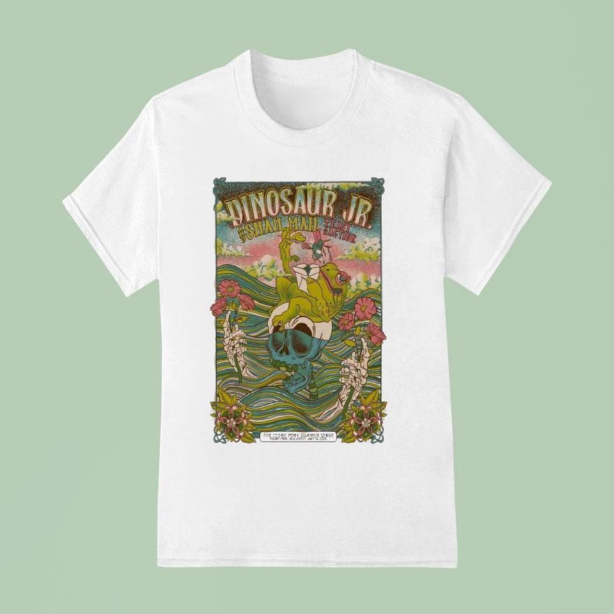 Dinosaur Jr And Snail Mall With Easy Action The Stone Pony Summer Stage Asbury Park Nj T Shirt