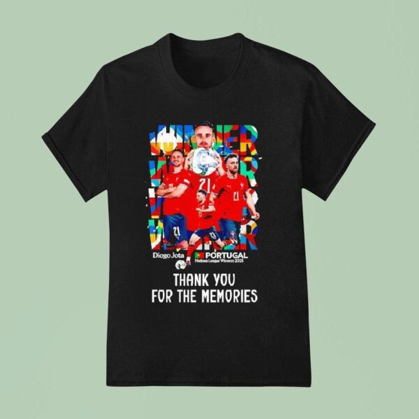 Diogo Jota Portugal National League Winners Thank You For The Memories T Shirt