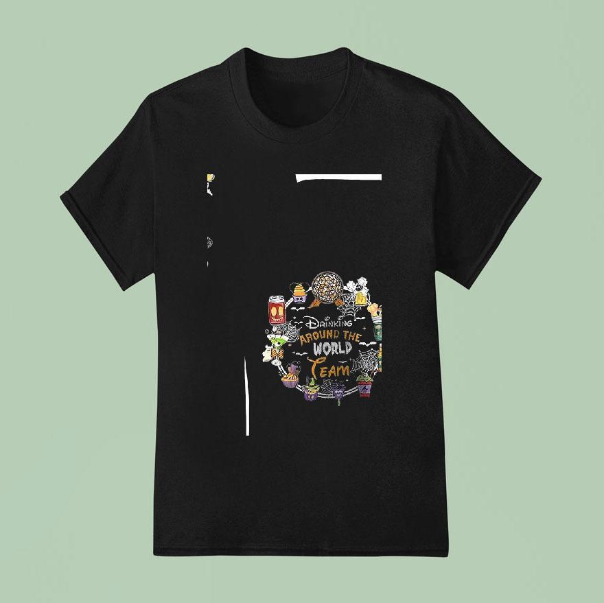 Disney Drinking Around The World Team Roster T Shirt
