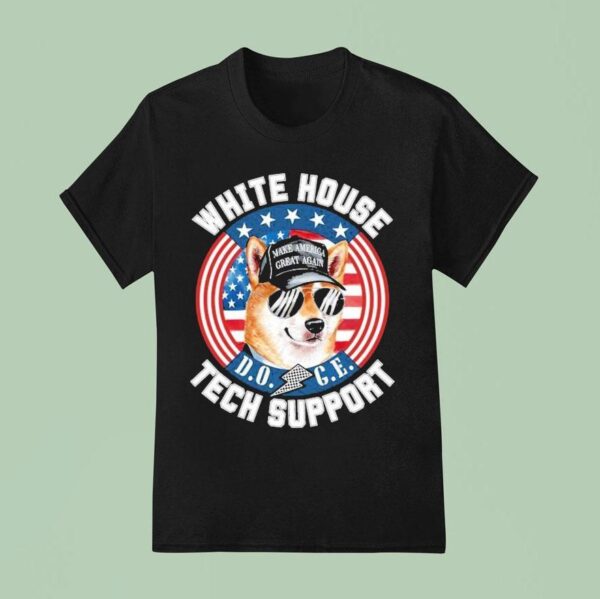Doge White House Tech Support Make America Great Again T Shirt