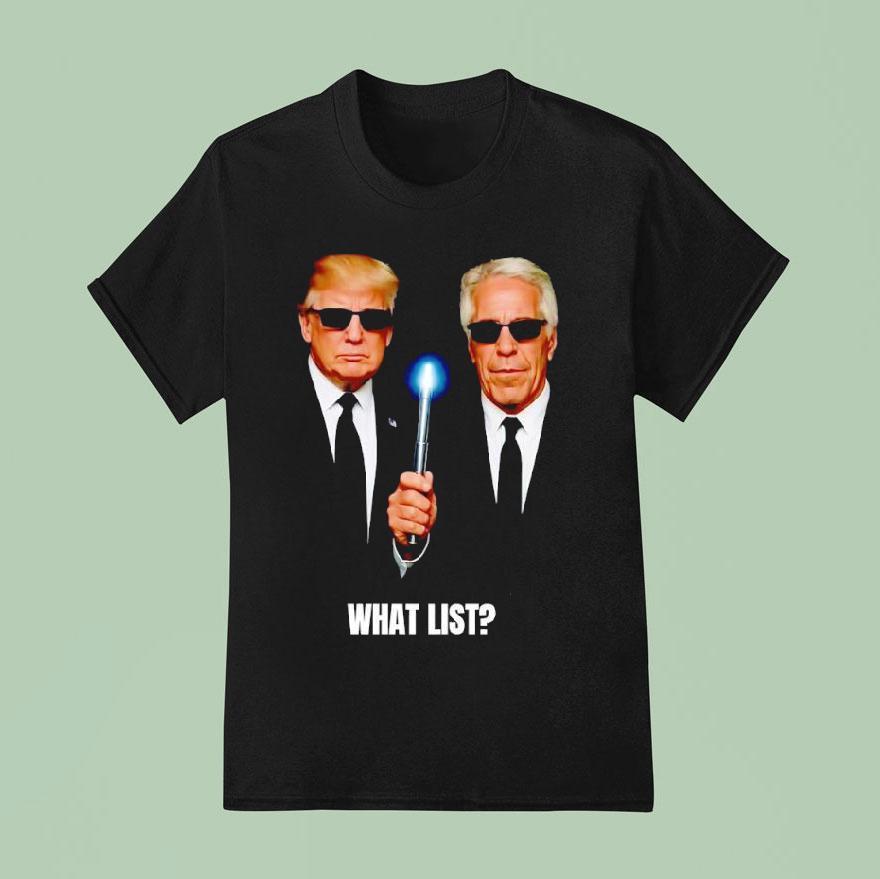 Donald Trump And Jeffrey Epstein Men In Black T Shirt