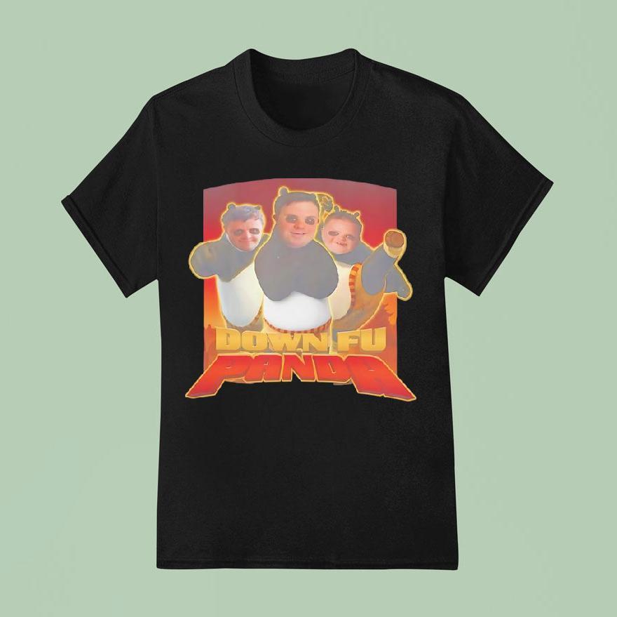Down Fu Panda T Shirt