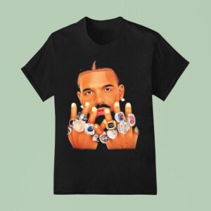 Drake Champagne Papi Drizzy Rings T Shirt