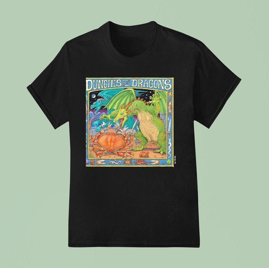 Dungies And Dragons Retro T Shirt