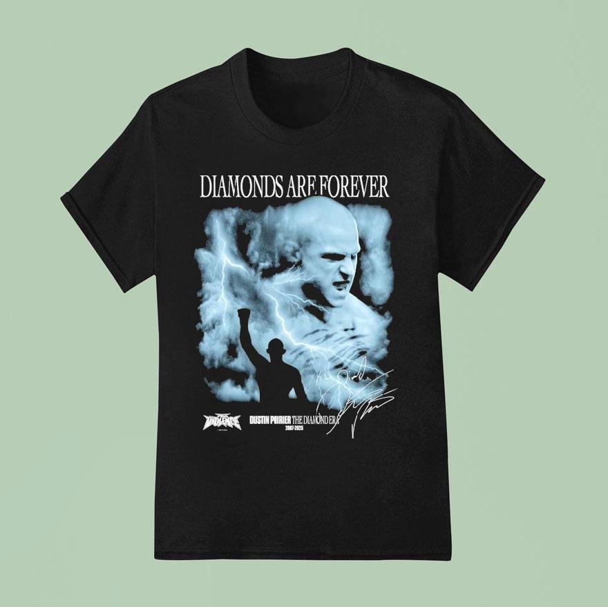 Dustin Poirier The Diamond Era Diamonds Are Forever Full Violence T Shirt