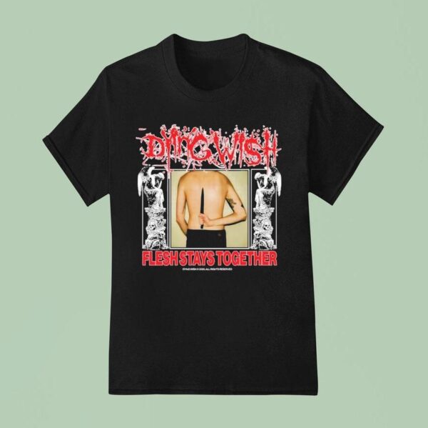 Dying Wish Flesh Stays Together Knife T Shirt