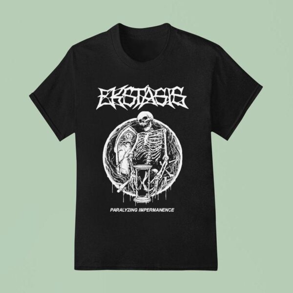 Ekstasis Paralyzing Impermanence Skeleton T Shirt