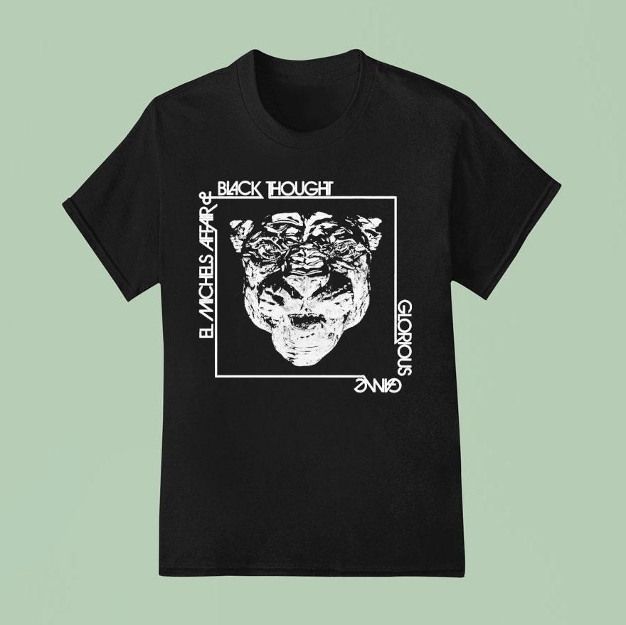 El Michels Affair Black Thought Ice Panther Head T Shirt
