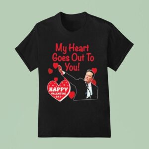 Elon Musk My Heart Goes Out To You Happy Valentine Day T Shirt