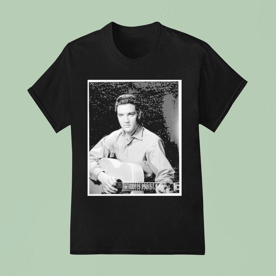 Elvis Presley Guitar Portrai T Shirt