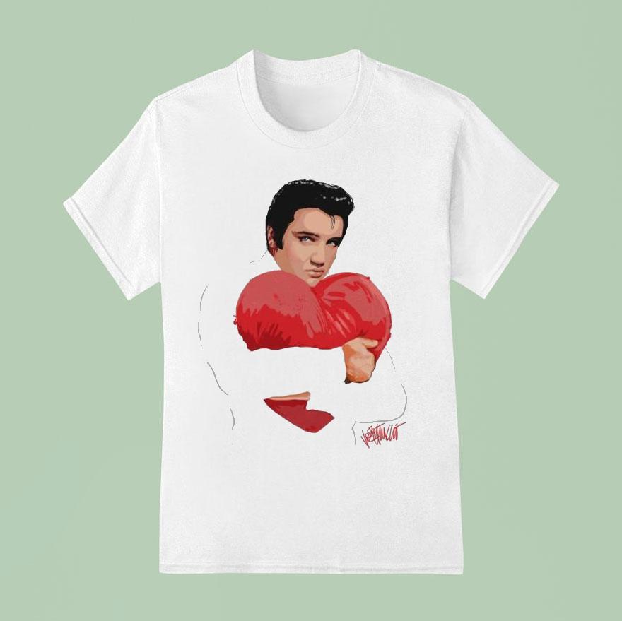 Elvis Presley Love Hug Hear T Shirt